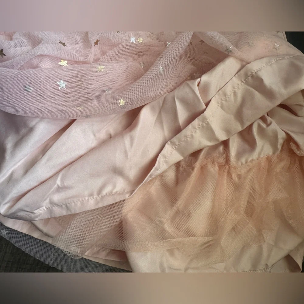 Pink Dress with Gold Stars for Baby Girl